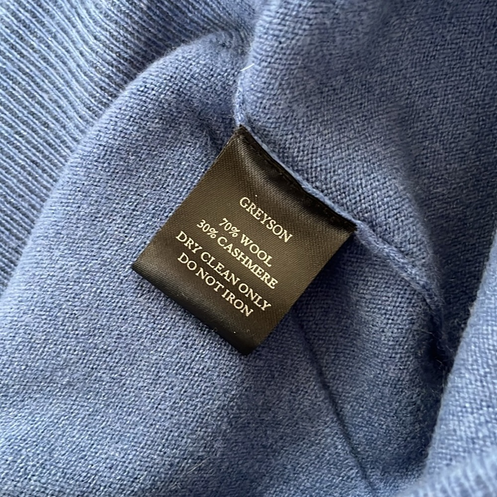 Greyson Koko Cashmere Joggers Women's‎ XS Hampstead Blue Wool - Picture 4 of 5